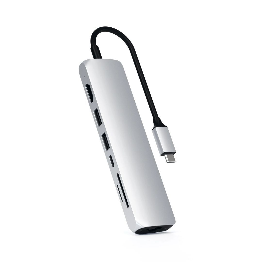 Satechi 6-in-1 USB-C Slim Multiport Adapter Silver