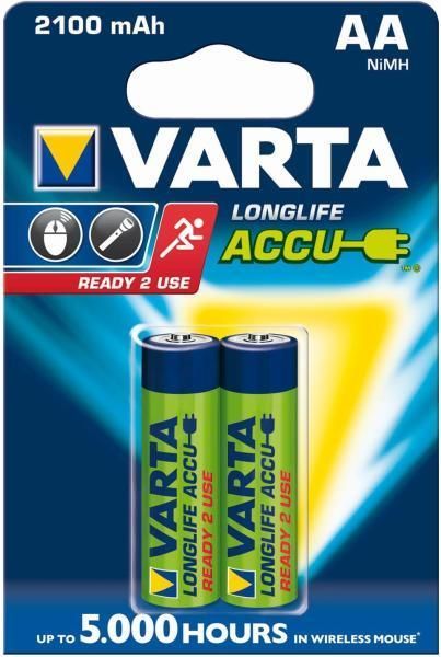 Varta 2100mAh AA Ni-MH akkumulátor 2db/csomag