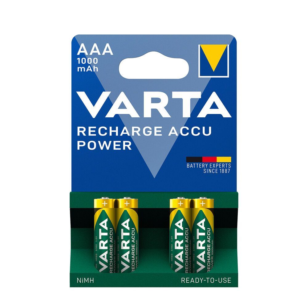 Varta 1000mAh AAA Ni-MH akkumulátor 4db/csomag