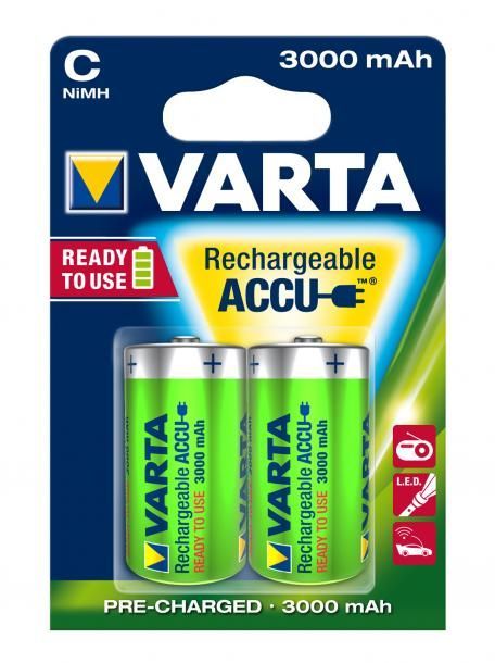 Varta 3000mAh C Ni-MH akkumulátor 2db/csomag