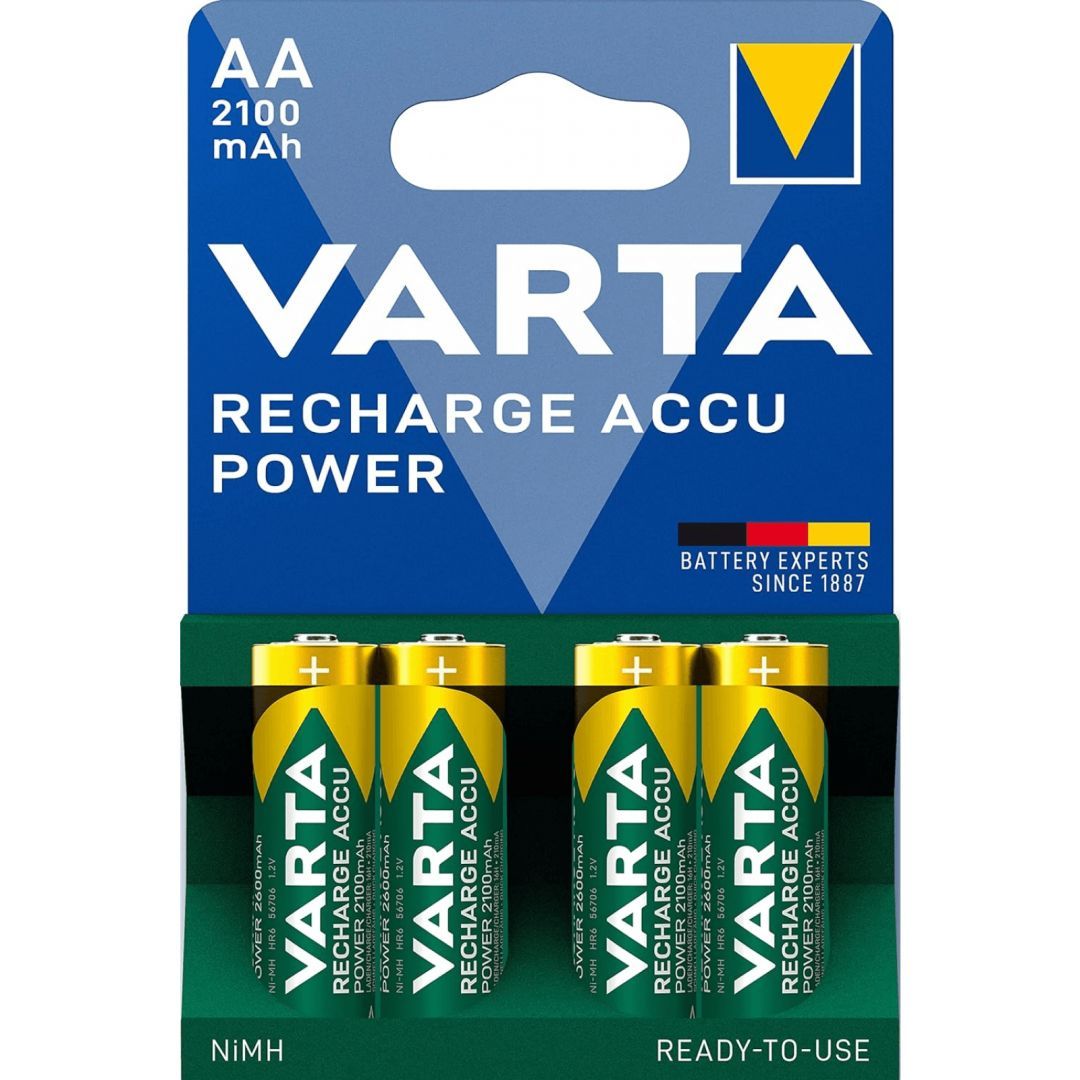 Varta 2100mAh AA Ni-MH akkumulátor 4db/csomag