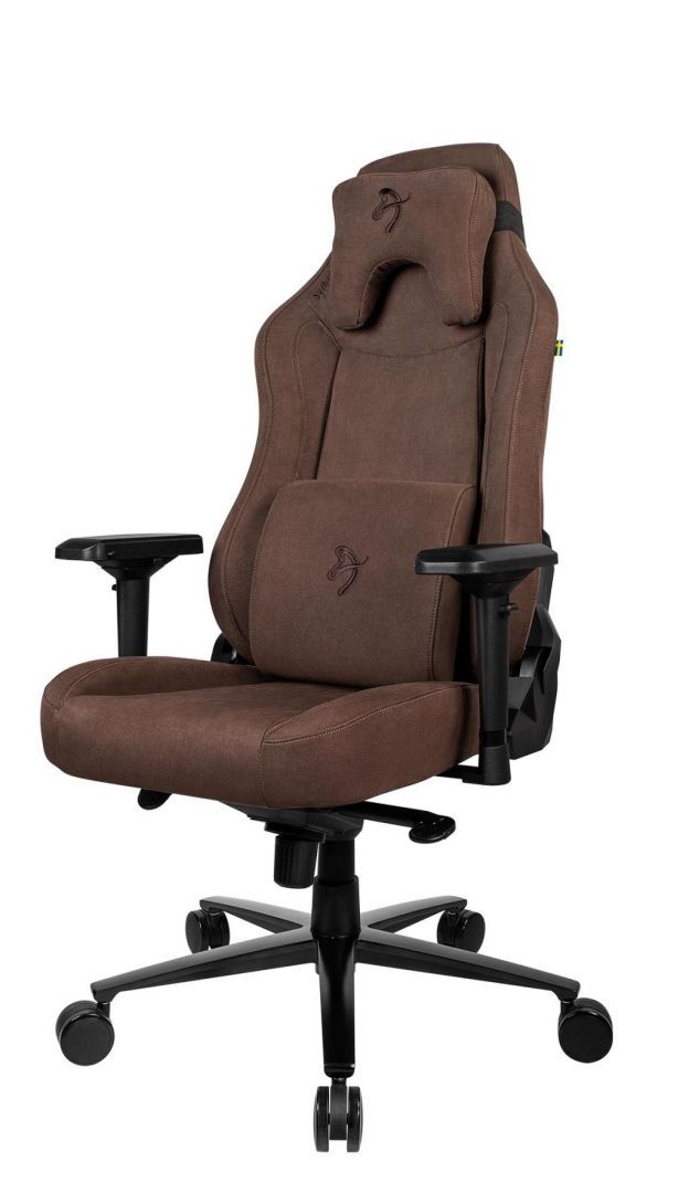 Arozzi Vernazza Supersoft Fabric Gaming Chair Brown