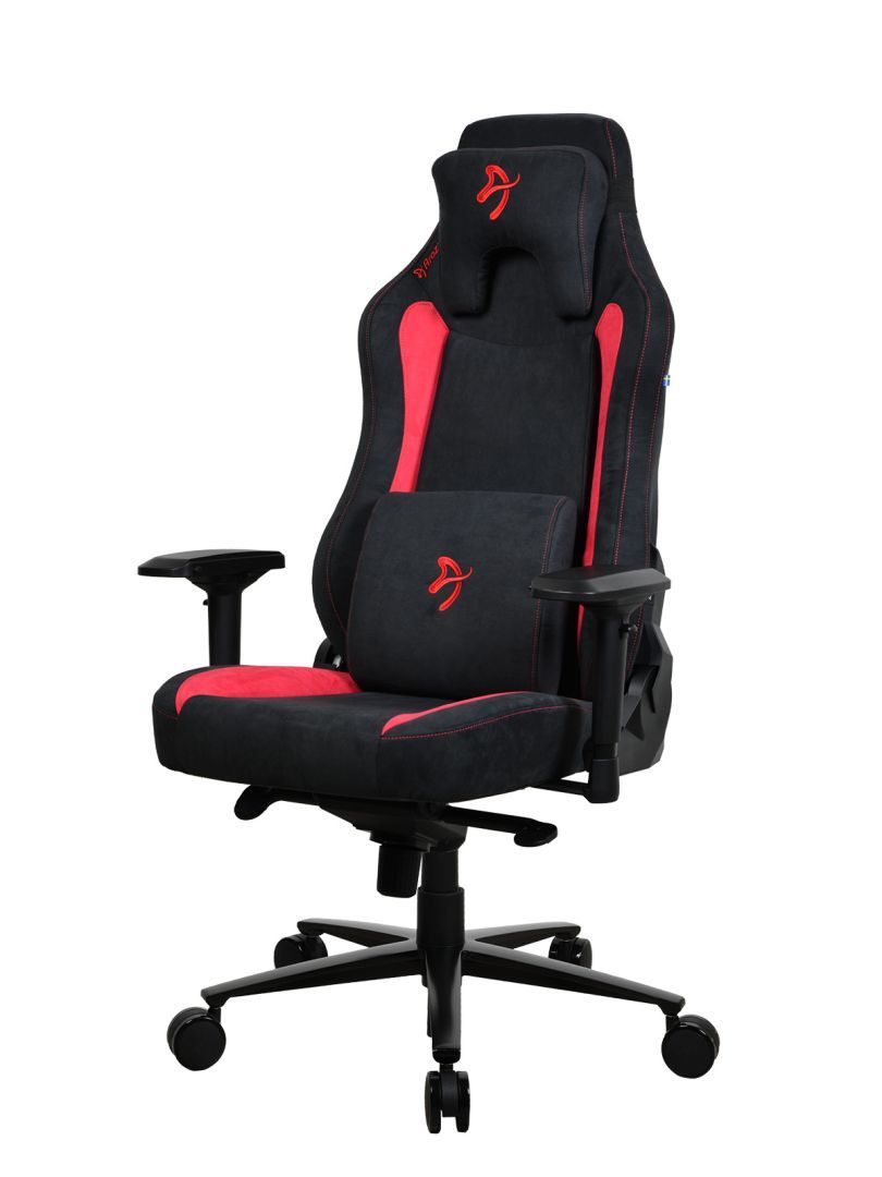 Arozzi Vernazza Supersoft Fabric Gaming Chair Black/Red