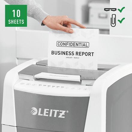 Leitz IQ Office 300 Automata P4 Iratmegsemmisítő White