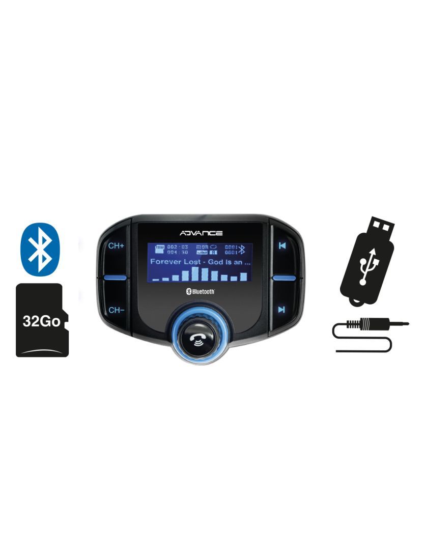 Advance Smart Drive Pro Bluetooth Kihangosító és Transzmitter Black