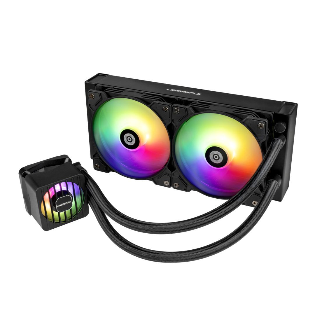 Enermax LiqmaxFlo Series 240mm ARGB AiO Liquid CPU Cooler Enermax LiqmaxFlo Series 240mm ARGB AiO Liquid CPU Cooler
