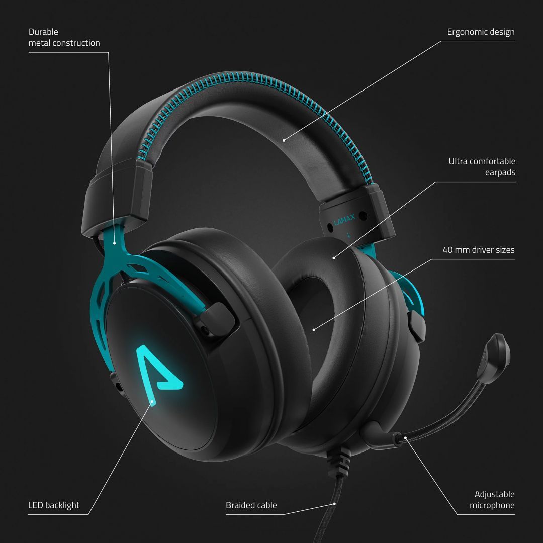 Lamax Heroes Defender 1 Gamer Headset Black