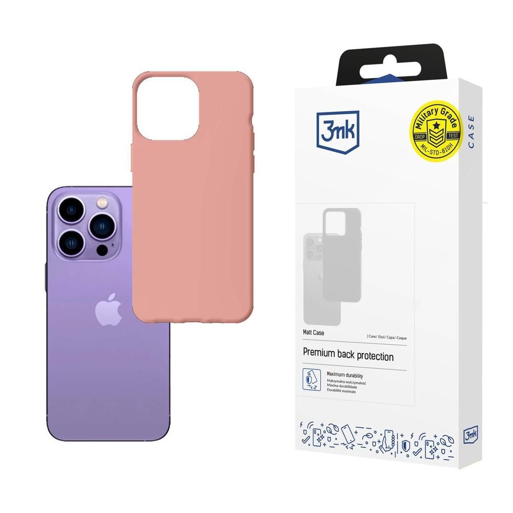 3mk Matt TPU anyagú Telefontok licsi Apple iPhone 14 Pro