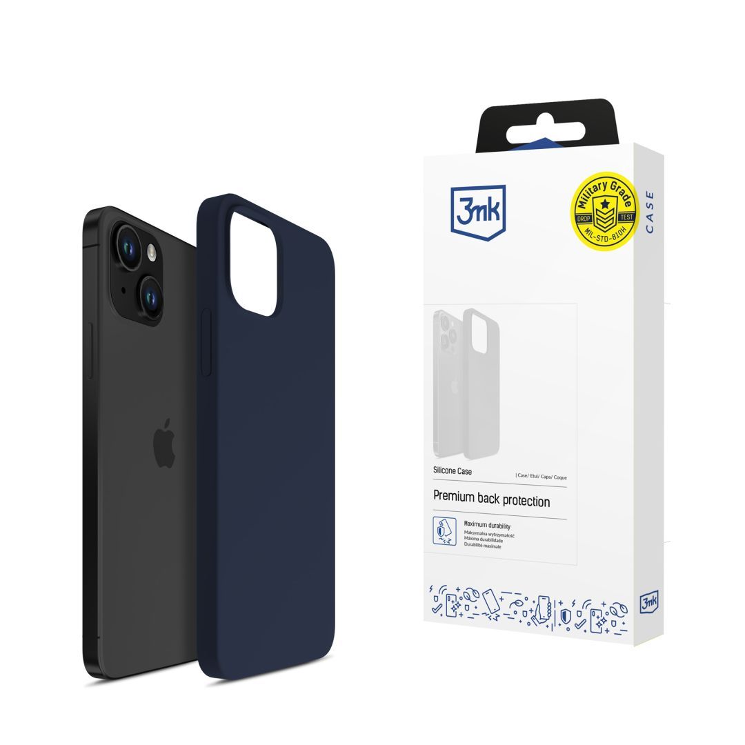 3mk Szilikon Telefontok Dark Navy Apple iPhone 15