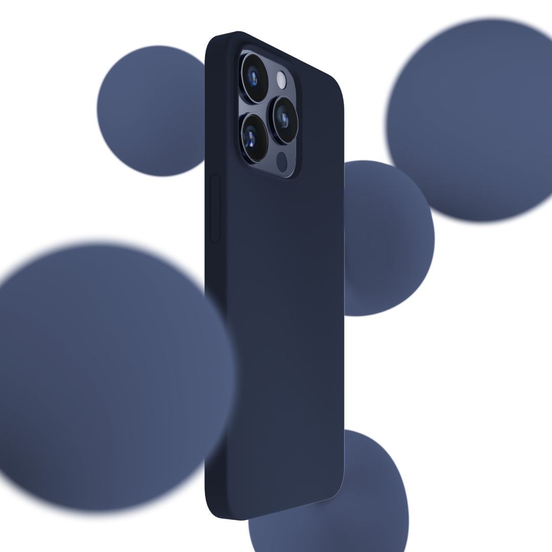 3mk Szilikon Telefontok Dark Navy Apple iPhone 15 Pro Max