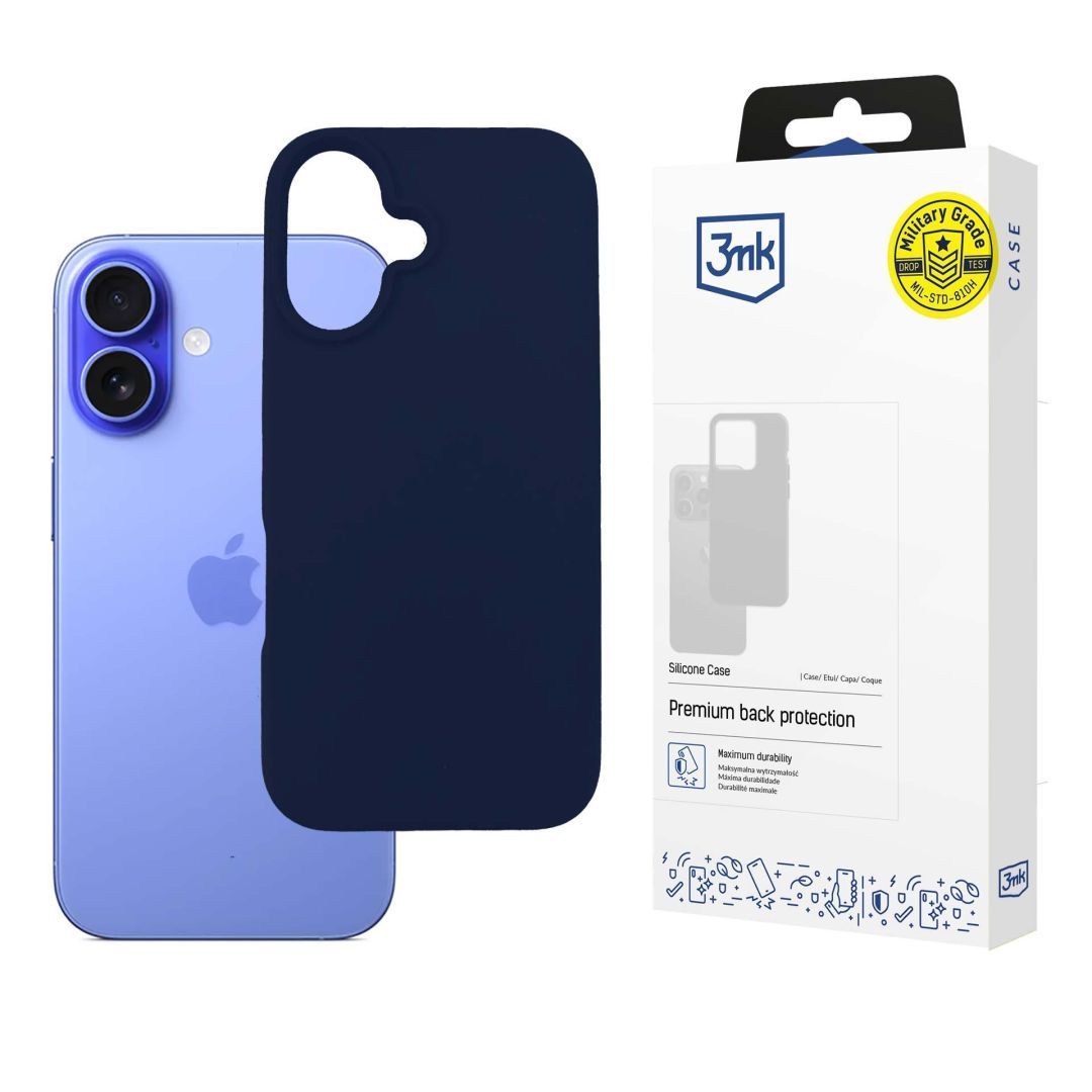 3mk Szilikon Telefontok Dark Navy Apple iPhone 16