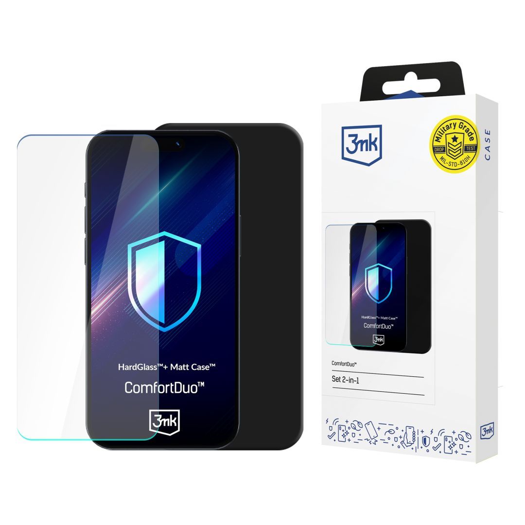 3mk ComfortDuo Matt TPU anyagú Fekete Samsung Galaxy M35 5G