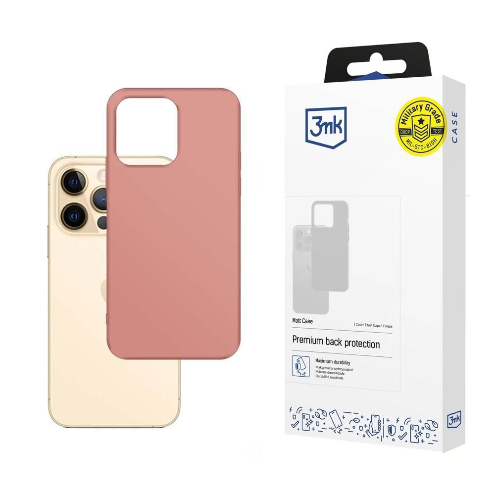 3mk Matt TPU anyagú Telefontok licsi Apple iPhone 13 Pro