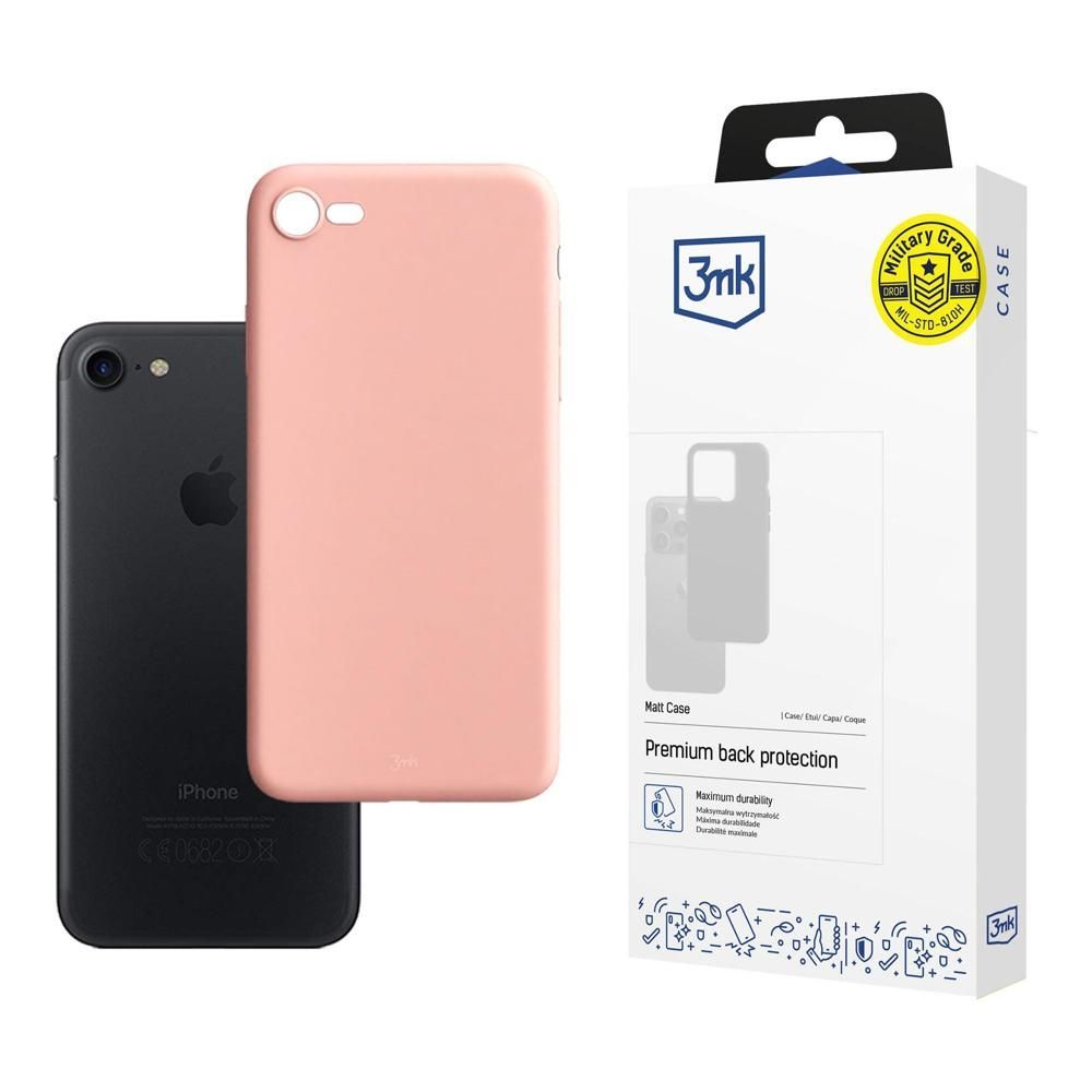 3mk Matt TPU anyagú Telefontok licsi Apple iPhone 7/8/SE 2020/2022