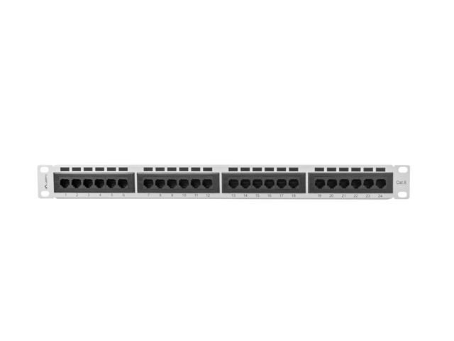 Lanberg 24-port Patch Panel 1U Grey