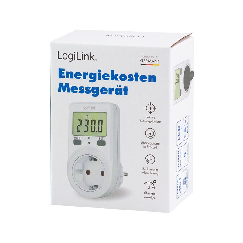 Logilink Energy cost meter White