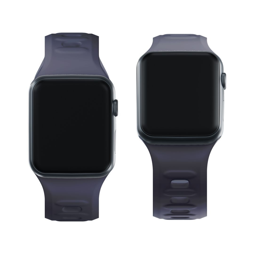 3mk Silicone Watch Szíj for Apple 38/40/41/42 mm Szürke (small)