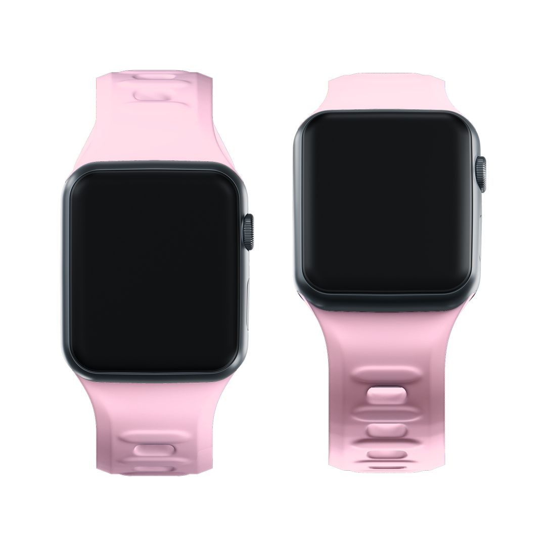 3mk Silicone Watch Szíj for Apple 42/44/45/46/49 mm Powder Rózsaszín (big)