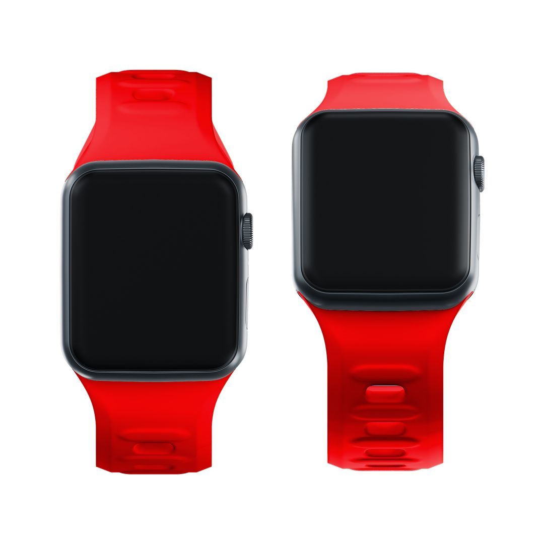 3mk Silicone Watch Szíj for Apple 42/44/45/46/49 mm Red (big)