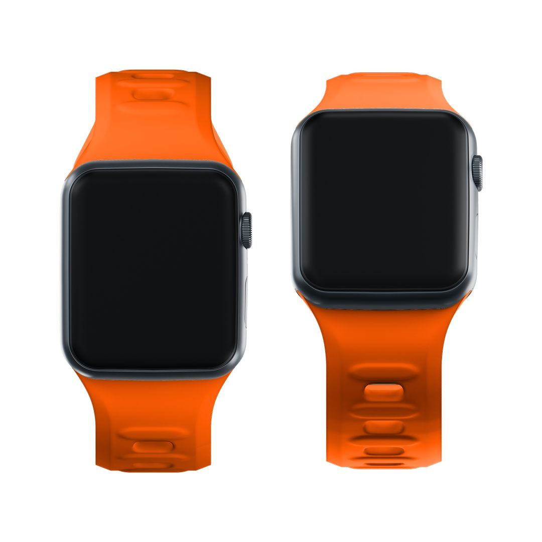 3mk Silicone Watch Szíj for Apple 42/44/45/46/49 mm Orange (big)