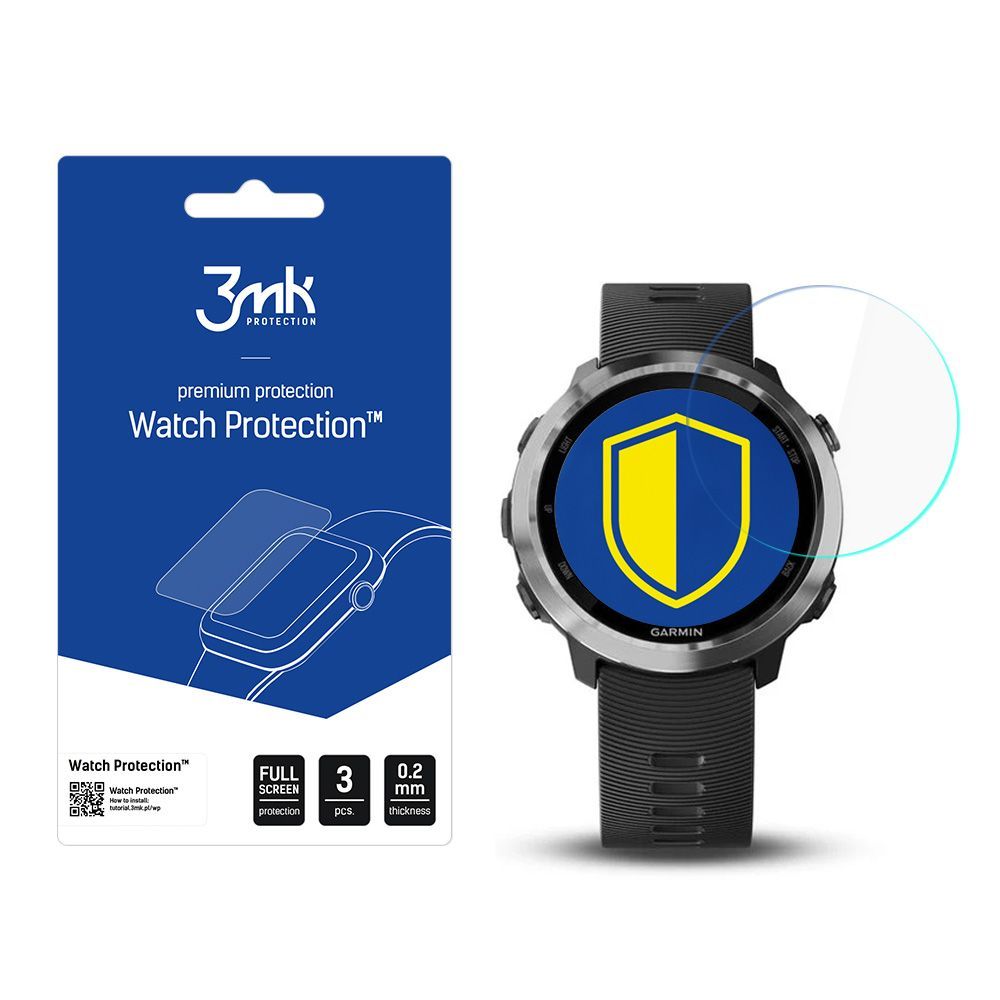 3mk Óra kijelző védőfólia FlexibleGlass hibrid üvegfólia 7H Garmin Forerunner 645