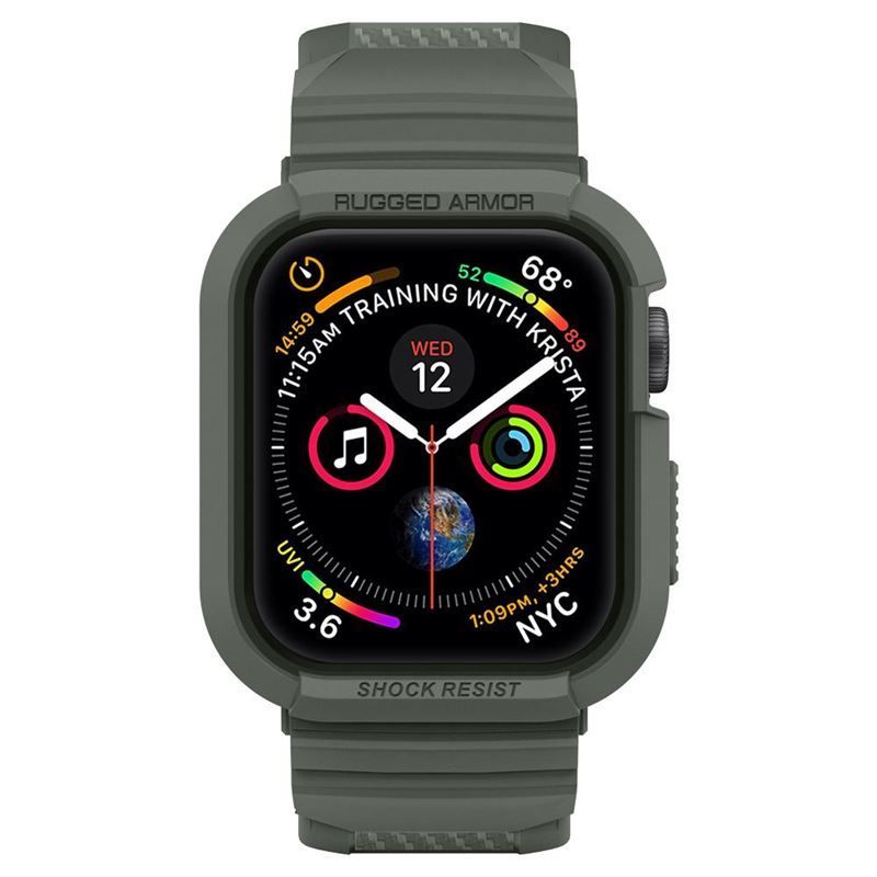 Spigen Rugged Armor Pro, green - Apple Watch 8/7 (45mm)/SE 2022/6/SE/5/4 (44mm)