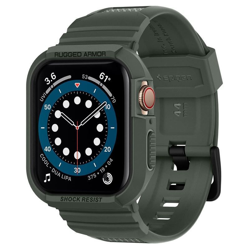 Spigen Rugged Armor Pro, green - Apple Watch 8/7 (45mm)/SE 2022/6/SE/5/4 (44mm)