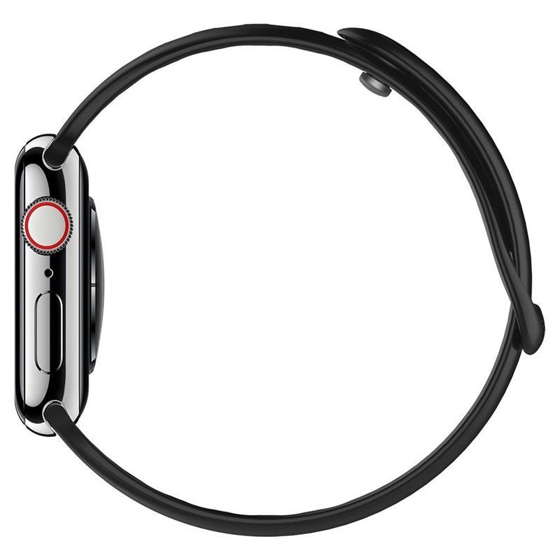 Spigen Silicone Fit, black - Apple Watch Ultra 49mm/8/7 45mm/SE 2022/6/SE/5/4 44mm/3/2/1 42mm