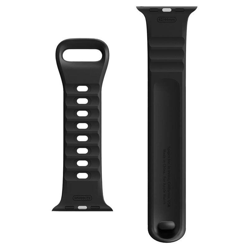 Spigen Silicone Fit, black - Apple Watch Ultra 49mm/8/7 45mm/SE 2022/6/SE/5/4 44mm/3/2/1 42mm