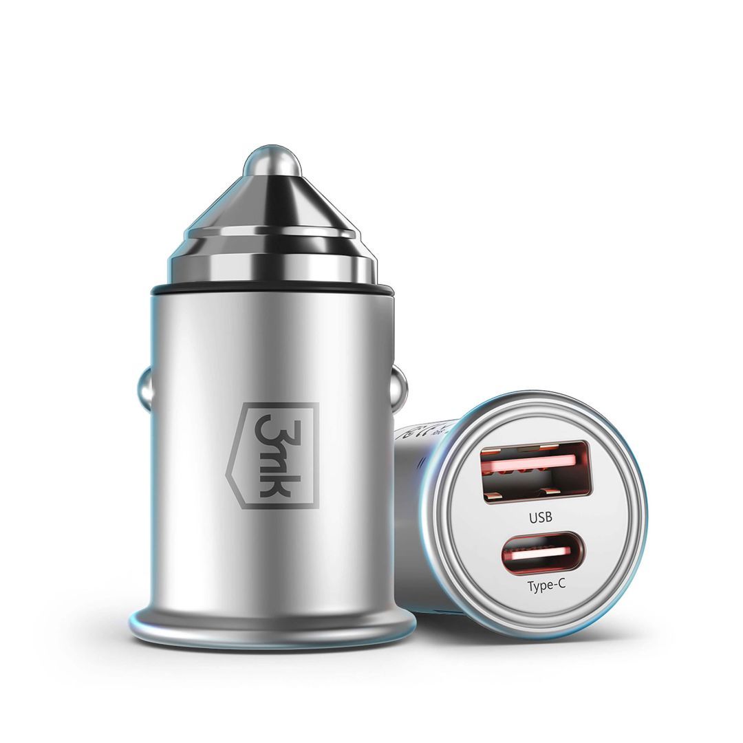 3mk Hyper Car Charger 45W Silver