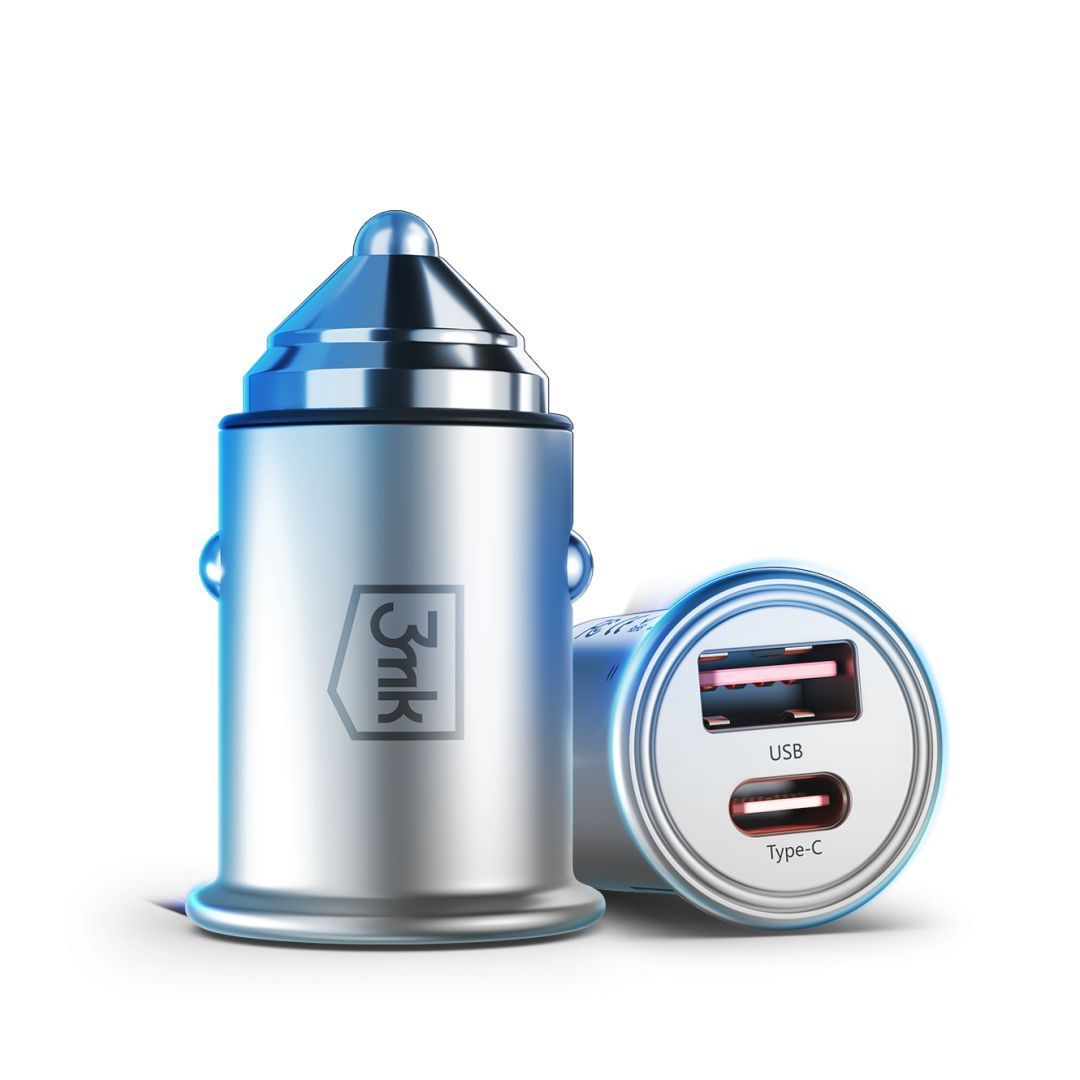 3mk Hyper Car Charger 45W Silver