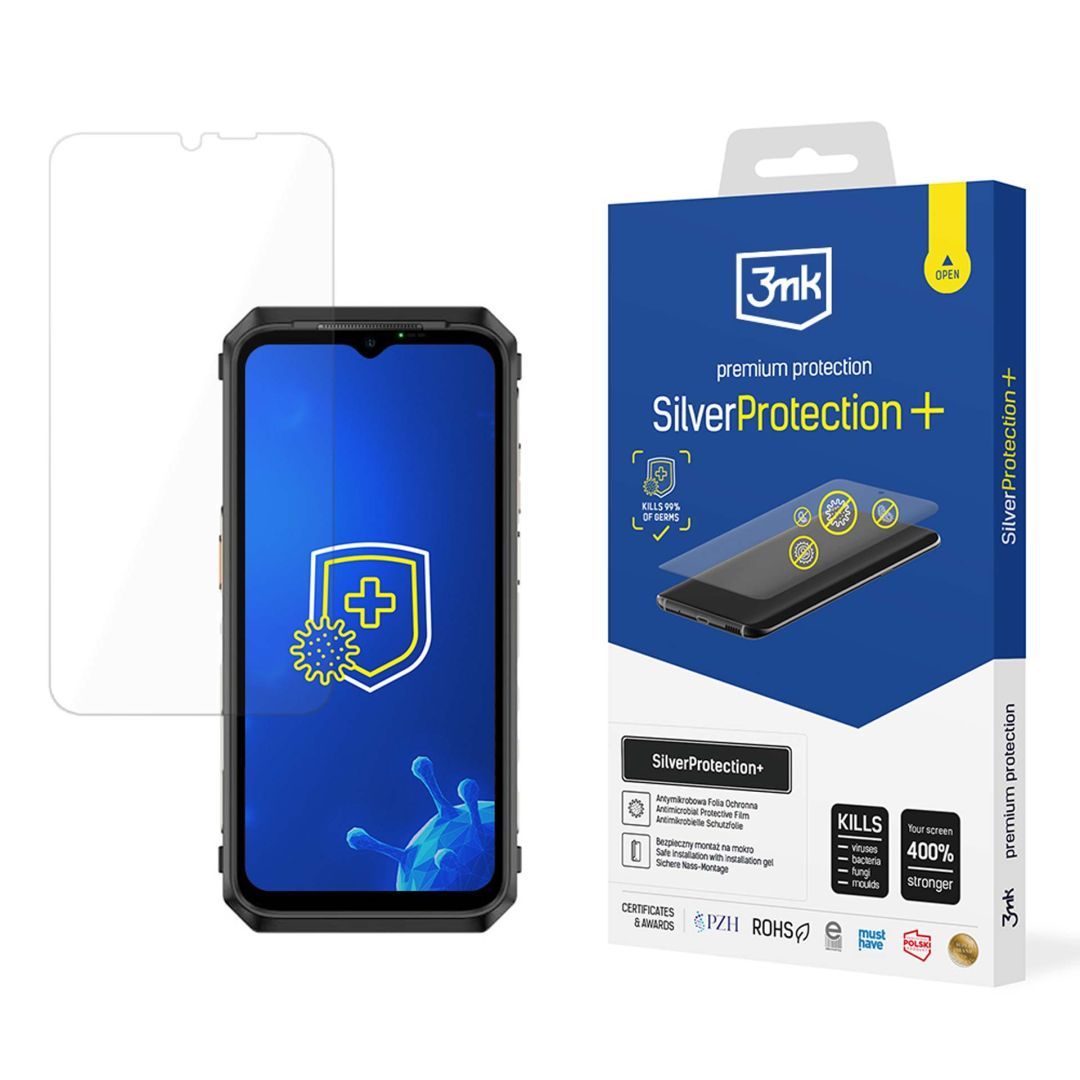 3mk SilverProtection+ antimikrobiális védőfólia Ulefone Power Armor átlátszó, TPU anyagú 19