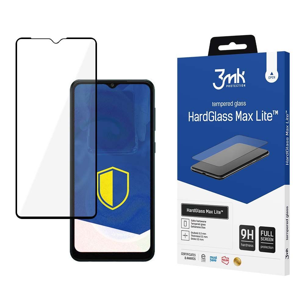 3mk HardGlass Max Lite edzett üvegfólia 9H Fekete Samsung Galaxy A04s