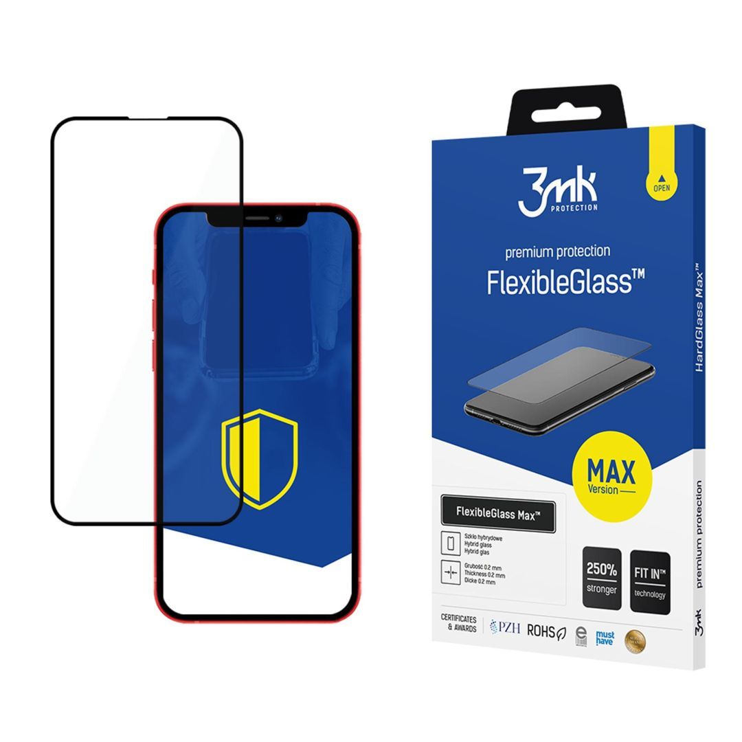 3mk FlexibleGlass Max hibrid üvegfólia 7H Fekete Apple iPhone 13/13 Pro