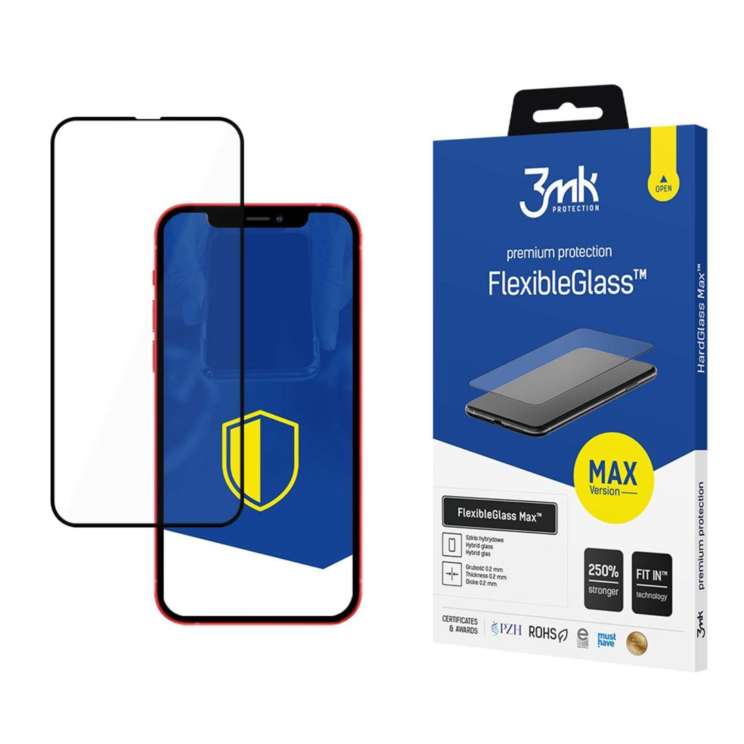 3mk FlexibleGlass Max hibrid üvegfólia 7H Fekete Apple iPhone 13 Pro Max