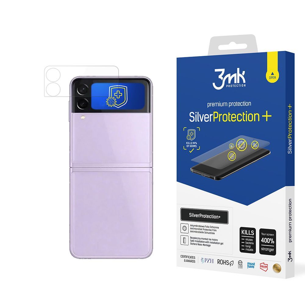 3mk SilverProtection+ antimikrobiális védőfólia Samsung Galaxy Z Flip 3 5G (Front)