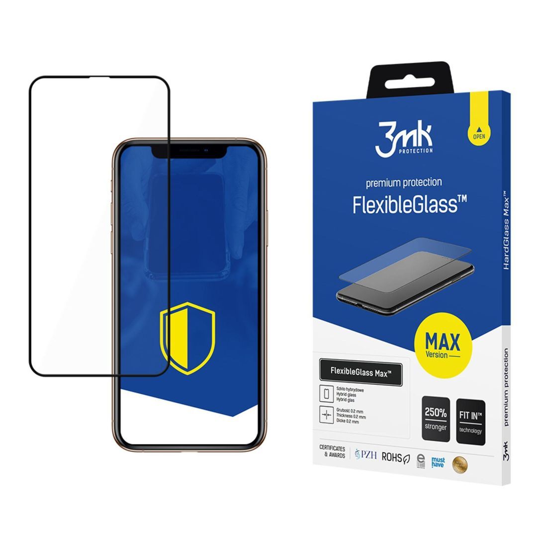 3mk FlexibleGlass Max hibrid üvegfólia 7H Fekete Apple iPhone 11 Pro Max