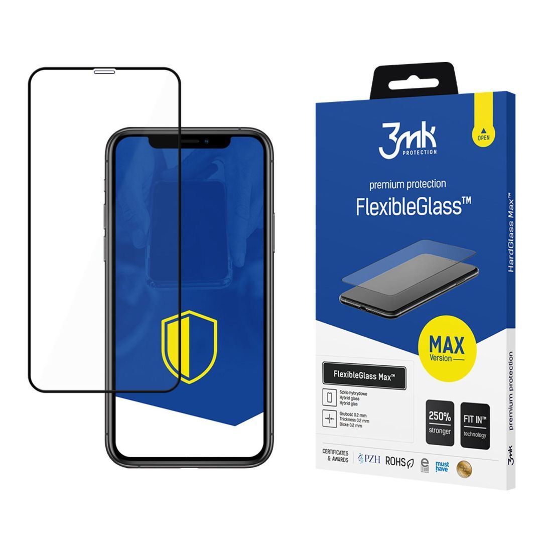 3mk FlexibleGlass Max hibrid üvegfólia 7H Fekete Apple iPhone Xs Max/11 Pro Max