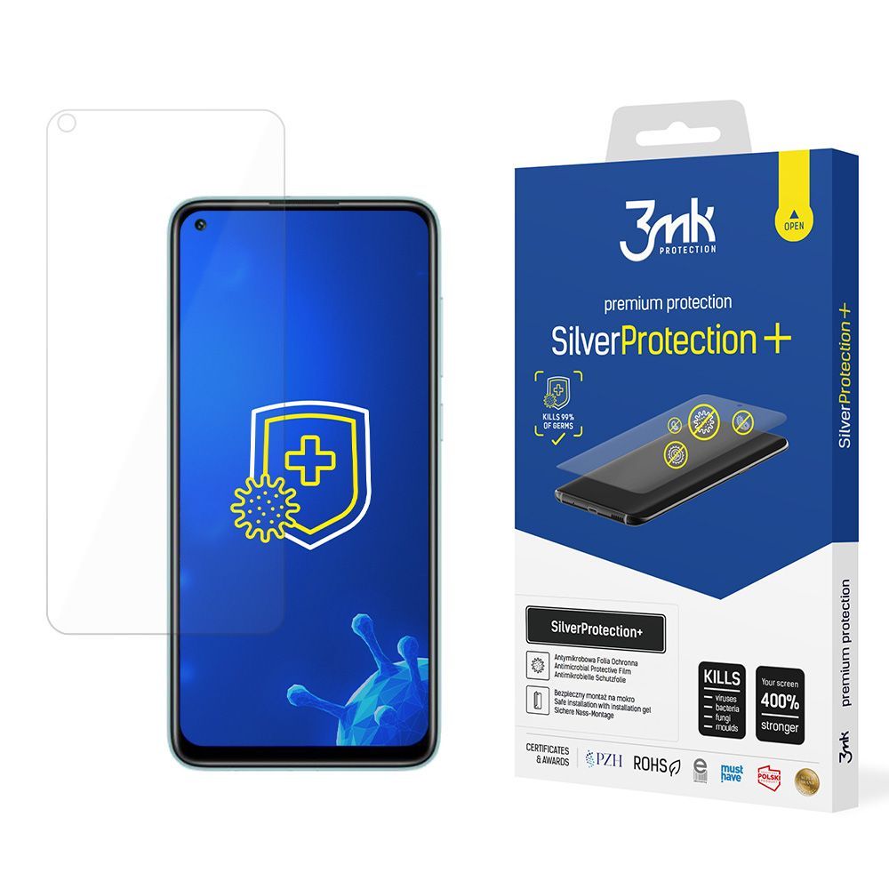 3mk SilverProtection+ antimikrobiális védőfólia XI Redmi Note 9/Redmi 10x 4G B