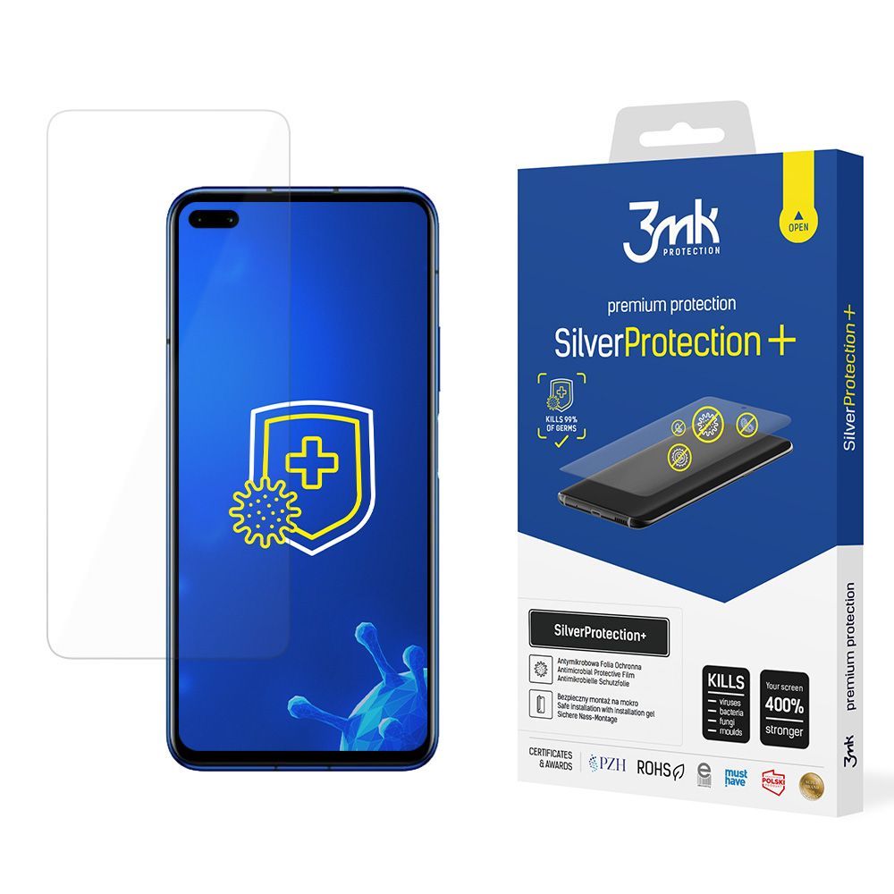 3mk SilverProtection+ antimikrobiális védőfólia Honor Play 4 Pro 5G