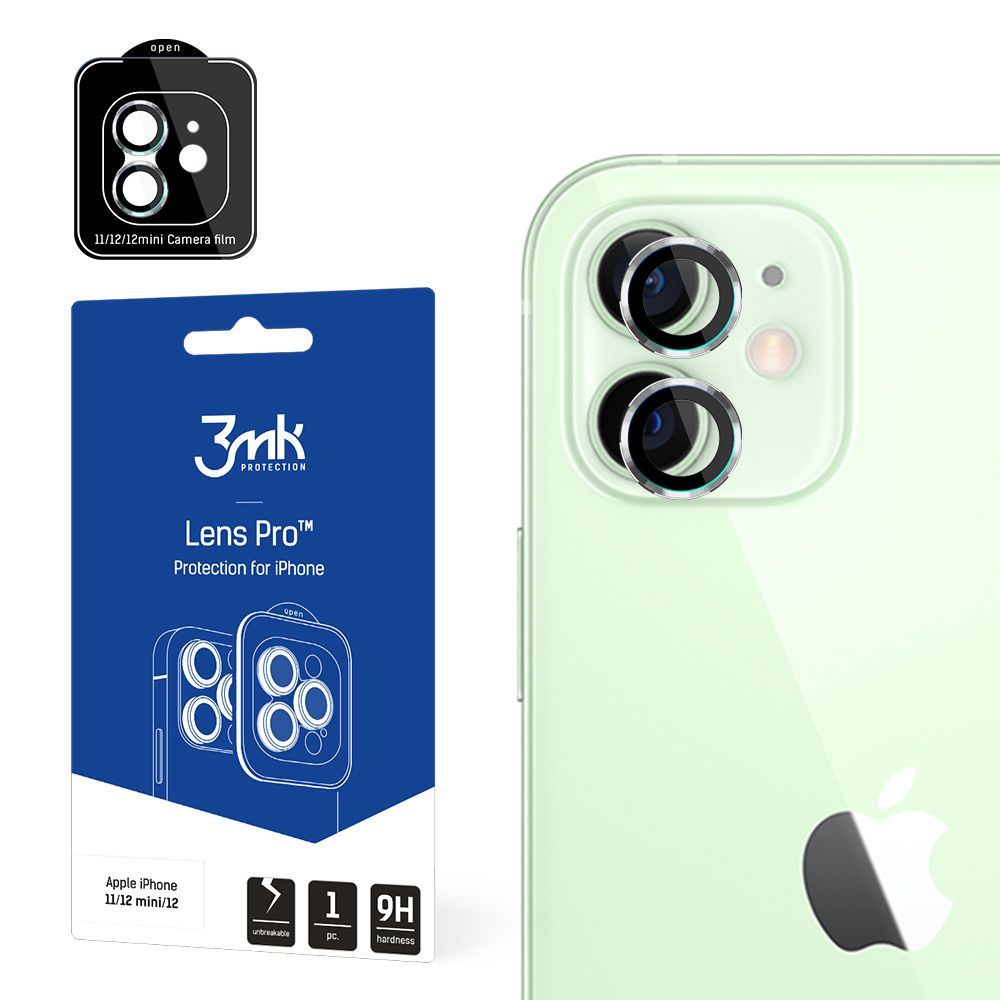 3mk Kameralencse védőfólia Pro Ezüst Apple iPhone 11/12 mini/12