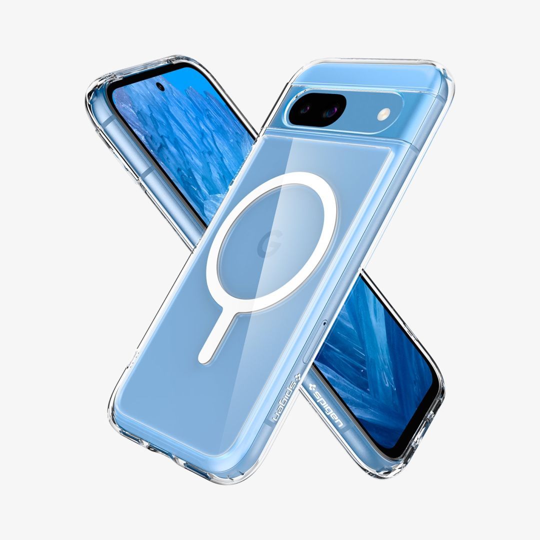 Spigen Ultra Hybrid OneTap Metal Ring MagSafe Google Pixel 8a White Spigen Ultra Hybrid OneTap Metal Ring MagSafe Google Pixel 8a White