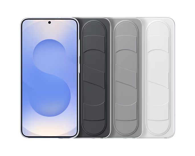 Samsung Galaxy S25 Standing Grip Case White Samsung Galaxy S25 Standing Grip Case White