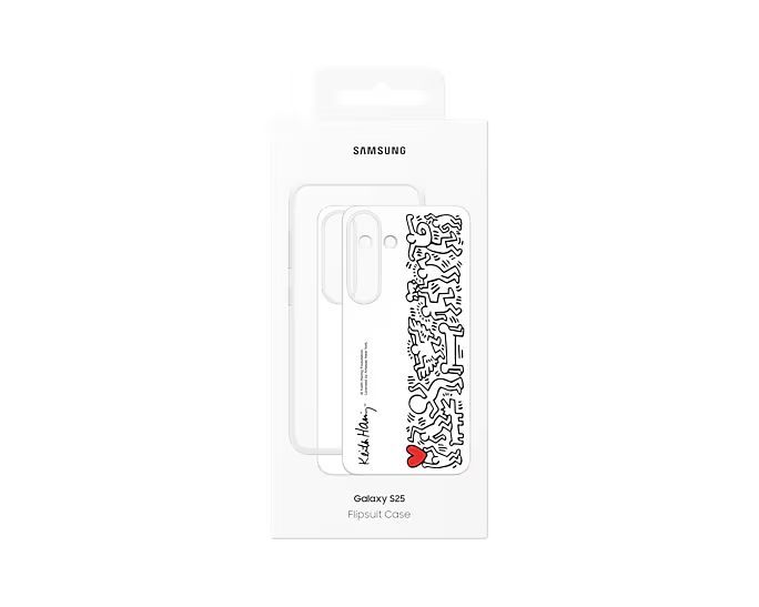 Samsung Galaxy S25 FlipSuit Case White Samsung Galaxy S25 FlipSuit Case White