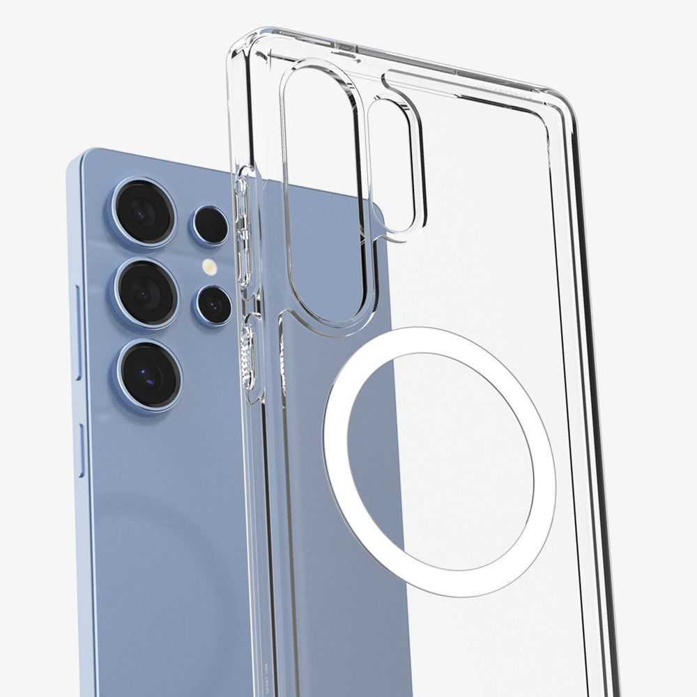 Spigen Ultra Hybrid MagSafe Samsung Galaxy S25+ Clear White Spigen Ultra Hybrid MagSafe Samsung Galaxy S25+ Clear White