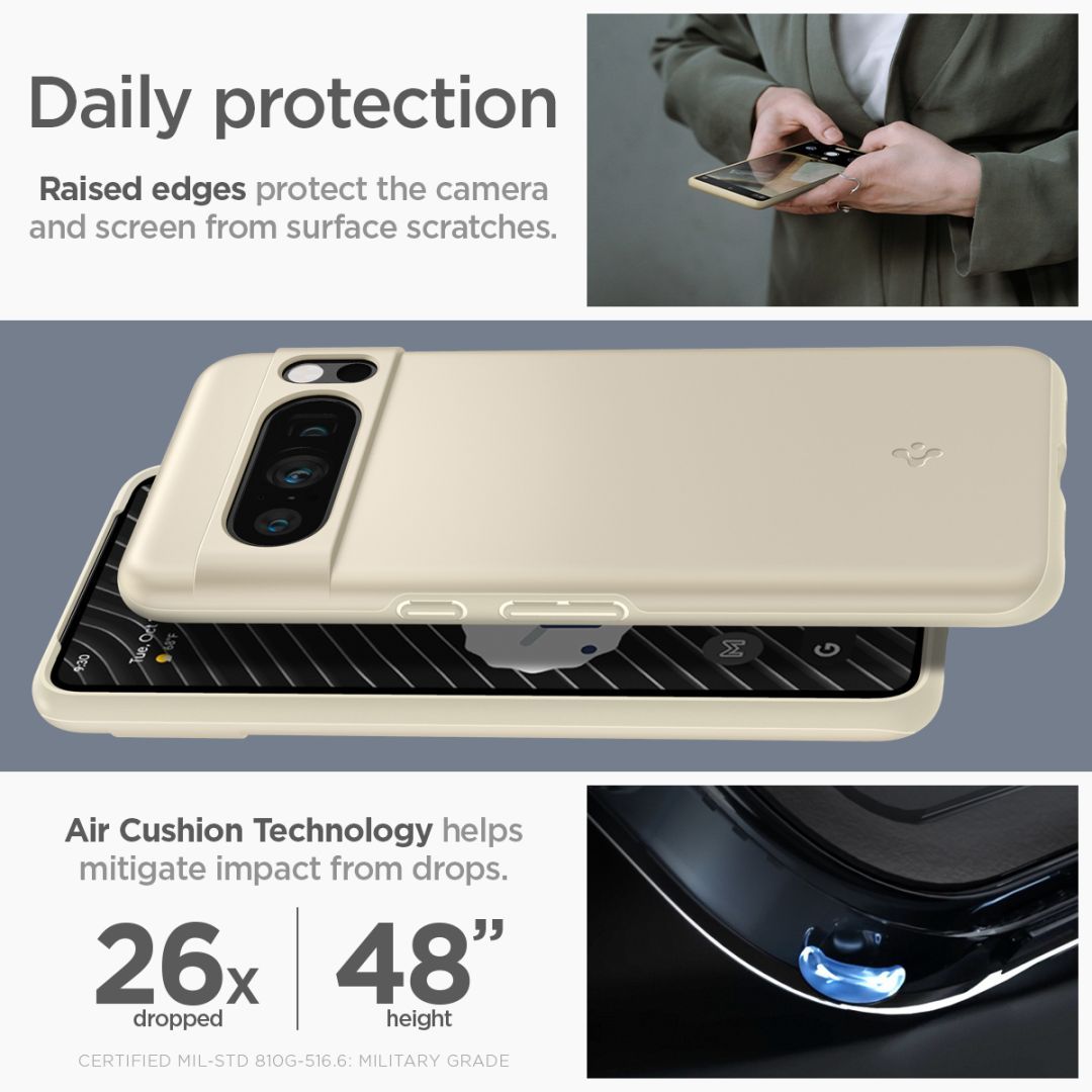 Spigen Google Pixel 8 Pro Thin Fit Mute Beige Spigen Google Pixel 8 Pro Thin Fit Mute Beige