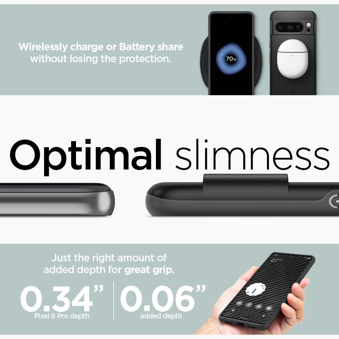 Spigen Google Pixel 8 Pro Thin Fit Black Spigen Google Pixel 8 Pro Thin Fit Black