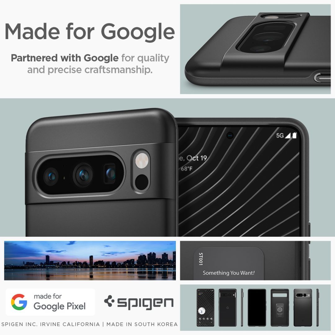 Spigen Google Pixel 8 Pro Thin Fit Black Spigen Google Pixel 8 Pro Thin Fit Black