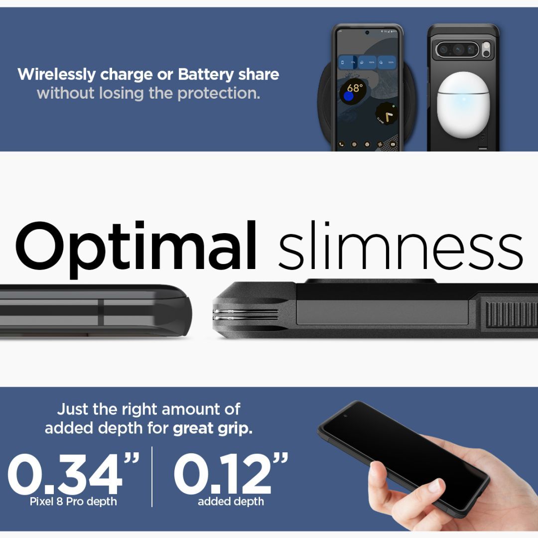 Spigen Google Pixel 8 Pro Tough Armor Black Spigen Google Pixel 8 Pro Tough Armor Black