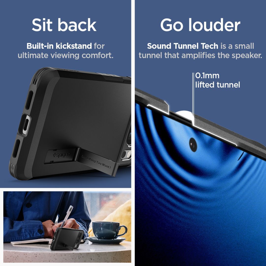 Spigen Google Pixel 8 Pro Tough Armor Black Spigen Google Pixel 8 Pro Tough Armor Black